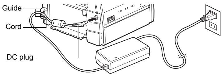 OLYMPUS P-11 - Connecting the power supply and turning on/off the printer - 3