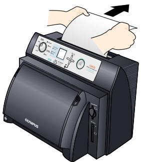 OLYMPUS P-400 - When there is paper in the upper portion of the printer: - 5