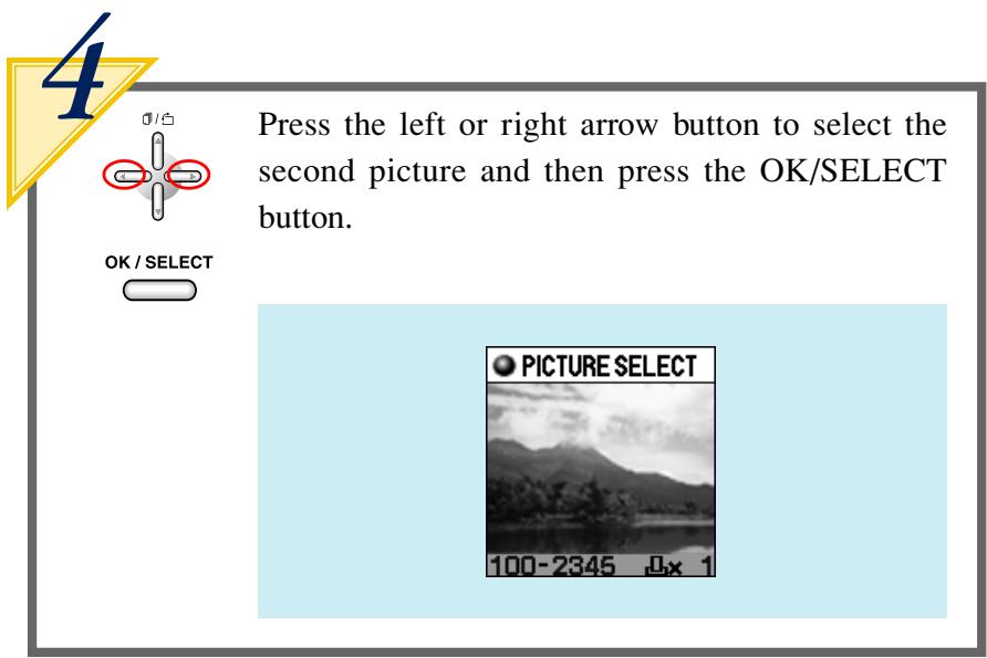 OLYMPUS P-400 - Select the image to be printed - 7