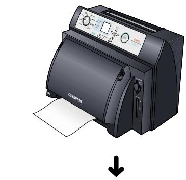 OLYMPUS P-400 - When there is paper in the upper portion of the printer: - 9