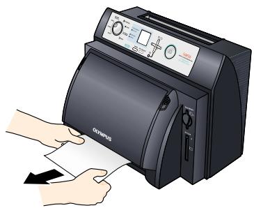 OLYMPUS P-400 - When there is paper in the upper portion of the printer: - 10