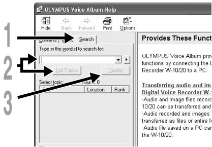 OLYMPUS W-10 - Search by Key word or Phrase - 2