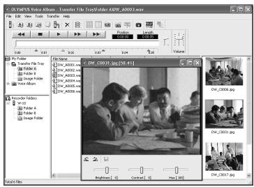 OLYMPUS W-10 - Using OLYMPUS Voice Album Software - 1