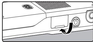 OLYMPUS DM-450 - Close the card cover securely. - 1