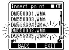 OLYMPUS DM-450 - Rearranging files [Replace] - 4
