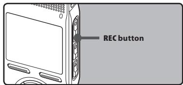OLYMPUS DM-450 - While the recorder is during recording mode, press the RECO button. - 1