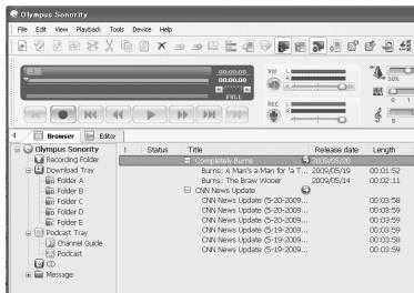 OLYMPUS DM-450 - Transfer will complete. - 3