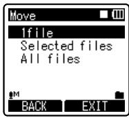 OLYMPUS DM-450 - Moving/Copying Files [File Move/Copy] (For DM-550) - 3