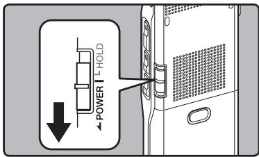 OLYMPUS DM-450 - Turning off the power - 1