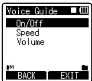 OLYMPUS DM-450 - Press the ^+ or - button to select the item to set. - 1