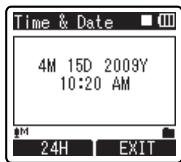 OLYMPUS DM-450 - Press the OK button to complete the setting. - 1
