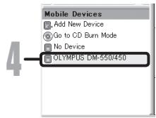 OLYMPUS DM-450 - Adding Device to AudibleManager - 4