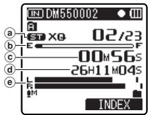 OLYMPUS DM-450 - Press the REC button to start recording. - 1