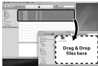 OLYMPUS DM-450 - Transferring music file to the recorder - 2