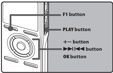 OLYMPUS DM-450 - How to begin segment repeat playback - 1
