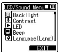 OLYMPUS DM-450 - Menu setting method - 3