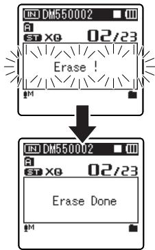 OLYMPUS DM-450 - Press the OK button. - 1