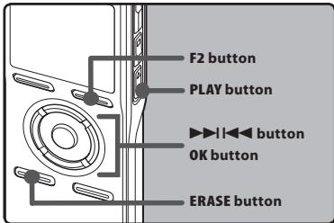 OLYMPUS DM-450 - Setting an index mark or a temp mark - 1