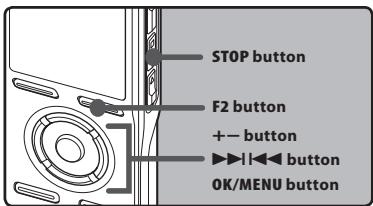 OLYMPUS DM-450 - Menu setting method - 1