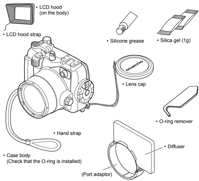 OLYMPUS PT-050 - Check the contents of the package. - 1