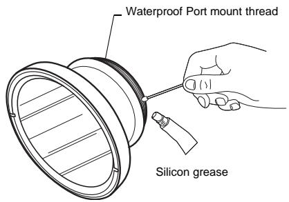 OLYMPUS PT-E06 - Install the Waterproof Port - 1