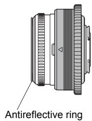 OLYMPUS PT-EP01 - Attach the zoom gear (optional) and the antireflective ring (optional). - 2