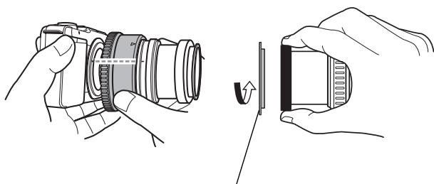 OLYMPUS PT-EP05L - Attach the zoom gear (optional) and the antireflective ring. - 3