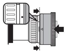 OLYMPUS PT-EP05L - Attach the zoom gear (optional) and the antireflective ring. - 2