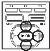 OLYMPUS DM-3,  DM-5,  DM-650,  DM-670 - Selecting from a list of [All Music] - 1