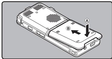 OLYMPUS DM-3, DM-5, DM-650, DM-670 - Inserting the battery - 3