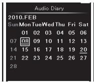 OLYMPUS DM-3, DM-5, DM-650, DM-670 - Deleting a schedule - 2