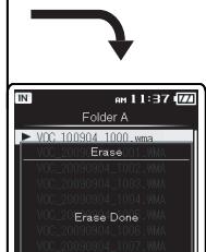 OLYMPUS DM-3,  DM-5,  DM-650,  DM-670 - Press the ^+ button to select [Start], and then press the OK button. - 4