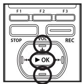 OLYMPUS DM-3,  DM-5,  DM-650,  DM-670 - [Start Time] and [Stop Time] setting: - 4