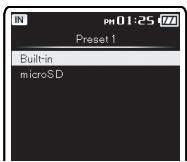 OLYMPUS DM-3,  DM-5,  DM-650,  DM-670 - When [File Select] is selected: - 2