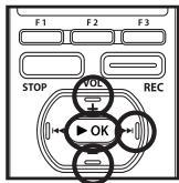 OLYMPUS DM-3,  DM-5,  DM-650,  DM-670 - When searching using the [Play Count] search - 1