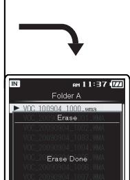 OLYMPUS DM-3,  DM-5,  DM-650,  DM-670 - Press the ^+ button to select [Start], and then press the OK button. - 4