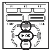 OLYMPUS DM-3,  DM-5,  DM-650,  DM-670 - [Mic Sense] setting: - 1