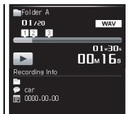 OLYMPUS DM-3,  DM-5,  DM-650,  DM-670 - [Play Menu] Setting Items: - 2
