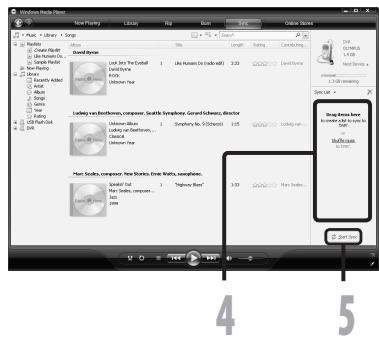 OLYMPUS DM-3, DM-5, DM-650, DM-670 - Windows Media Player 11 - 3