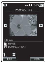 OLYMPUS DM-3, DM-5, DM-650, DM-670 - Press the or button to move to the next image file. - 2