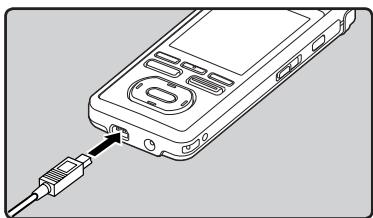 OLYMPUS DM-3, DM-5, DM-650, DM-670 - Connect to the USB connecting AC adapter (optional) to charge - 1