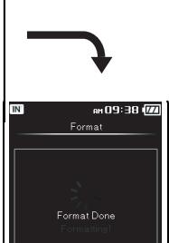 OLYMPUS DM-3,  DM-5,  DM-650,  DM-670 - Press the ^+ button again to select [Start], and then press the OK button. - 4