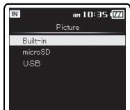 OLYMPUS DM-3, DM-5, DM-650, DM-670 - Importing images - 6