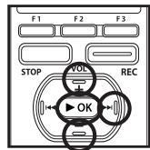 OLYMPUS DM-3, DM-5, DM-650, DM-670 - Press the STOP button to stop recording. - 3