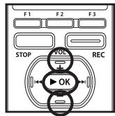 OLYMPUS DM-3,  DM-5,  DM-650,  DM-670 - When you select [1file]: - 1