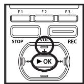 OLYMPUS DM-3,  DM-5,  DM-650,  DM-670 - Press the ^+ button to select [Start], and then press the OK button. - 1