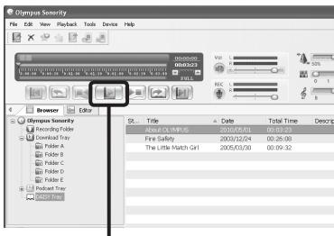 OLYMPUS DM-3, DM-5, DM-650, DM-670 - From the playback control bar, click [Play) to play the DAISY content. - 2