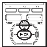 OLYMPUS DM-3,  DM-5,  DM-650,  DM-670 - Press the ^+ button to select [Start], and press the OK button. - 1