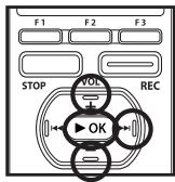 OLYMPUS DM-3, DM-5, DM-650, DM-670 - Performing menu settings during recording, playback, and stop modes - 5