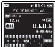 OLYMPUS DM-3, DM-5, DM-650, DM-670 - While the recorder is during recording mode, press the REC button. - 2